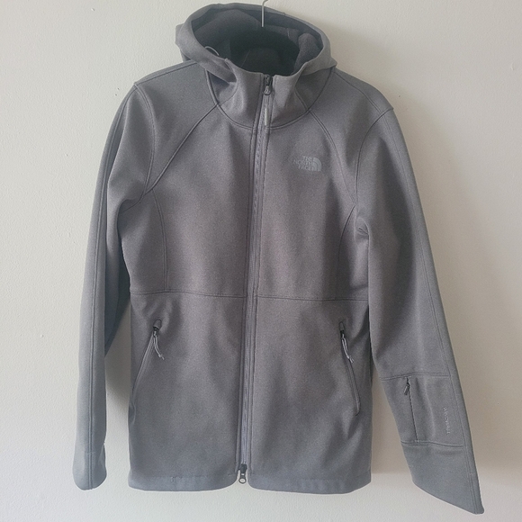North Face Windwall Womens Jacket Small Gray Warm Layer Outdoor Midweight - Picture 1 of 6